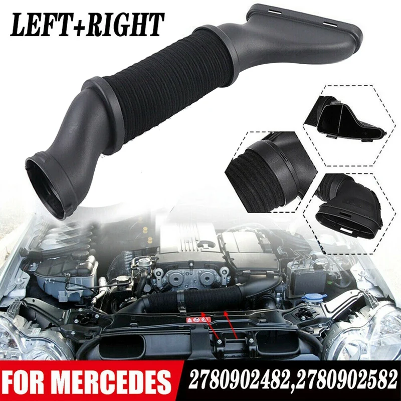 Side Engine Air Cleaner Intake Tube Hose For Mercedes Benz W166 GL450 GL550 GLE63 GLS550 ML550 ML63 AMG