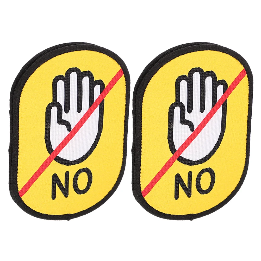 

2pcs Pet Leash Sticker Reusable Identification Tags Easy To Clean Customizable Waterproof For Dog Harness Service Dog Leash