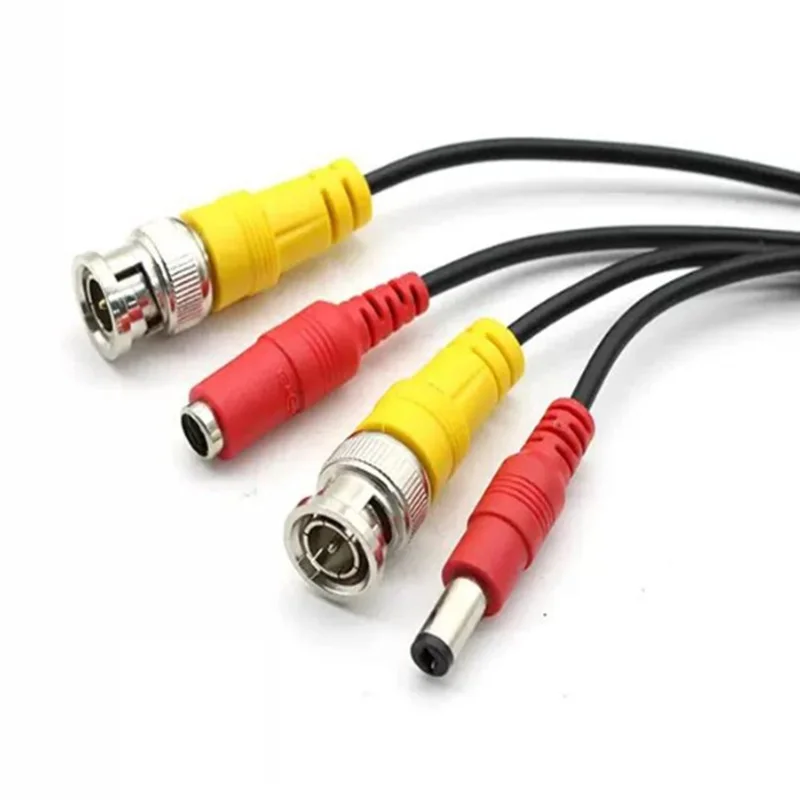5m 10m 15m 20m﻿ AHD Camera Cables BNC + DC CCTV Cable Coaxial Video Power Wire DC Plug Cable for Analog AHD CCTV DVR Cable view 5