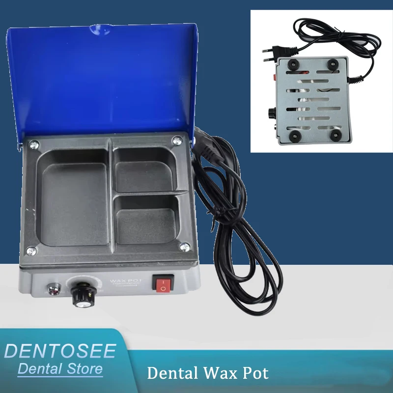 

Dental Lab Wax Heater 3-Well Pot Analog Wax Warmer for Dipping & Modeling Stable Temp Control Dental Equipment