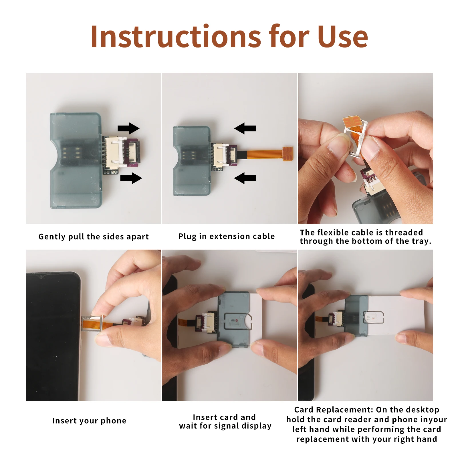 No Reboot Nano SIM Activation Converter, Micro & Nano SIM Card Adapter Kit, Smart IC Card Expansion Tool