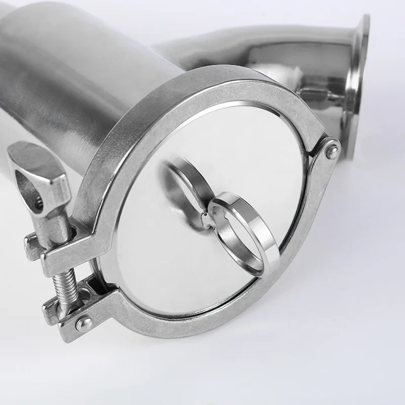 Sanitary grade R-type filter Clamp type quick-loading chuck Welded pipe separation filter 304/316 stainless steel