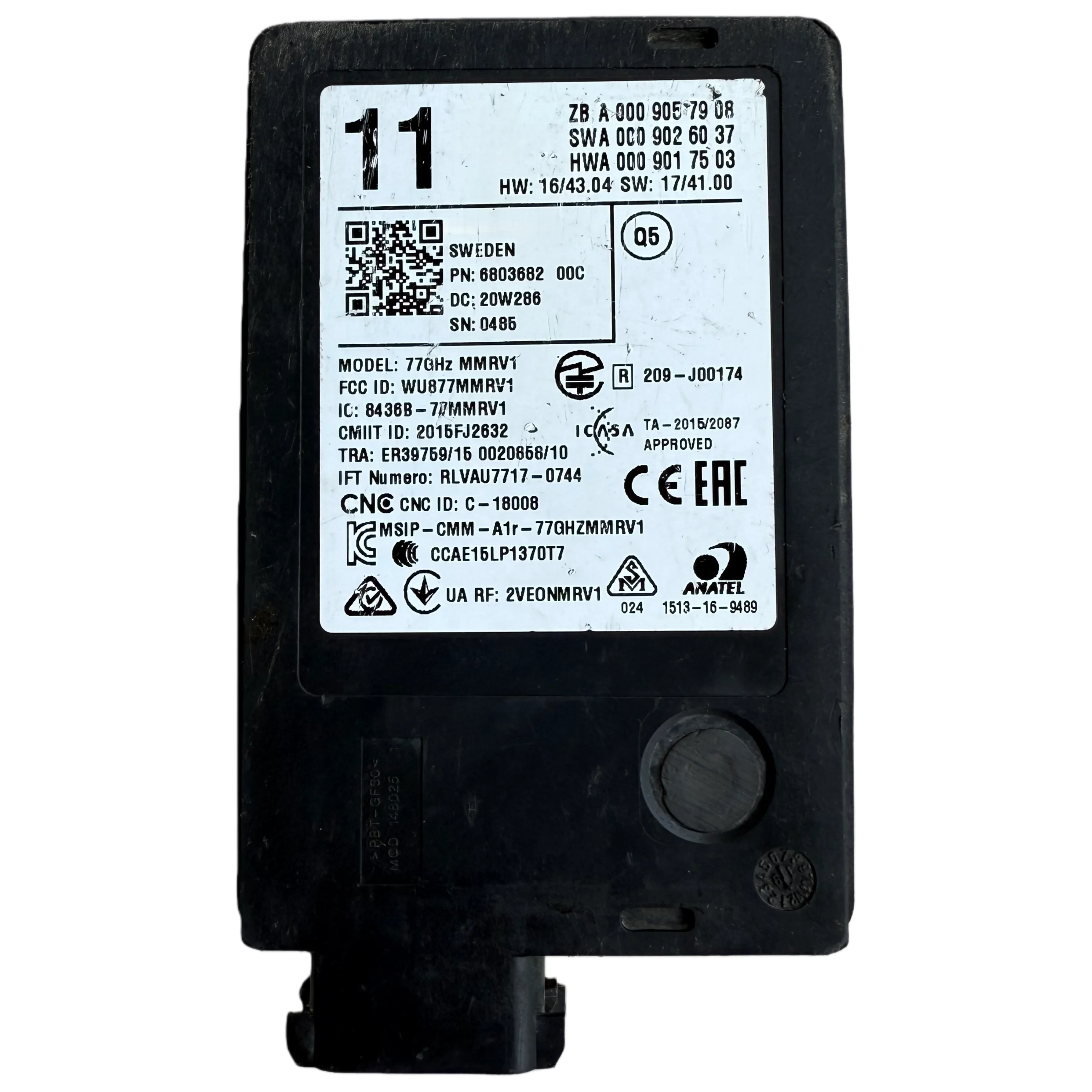 

A0009057908 Radar Sensor Blind Spot Assist Assistant For Mercedes E-Class W213 C238 W238