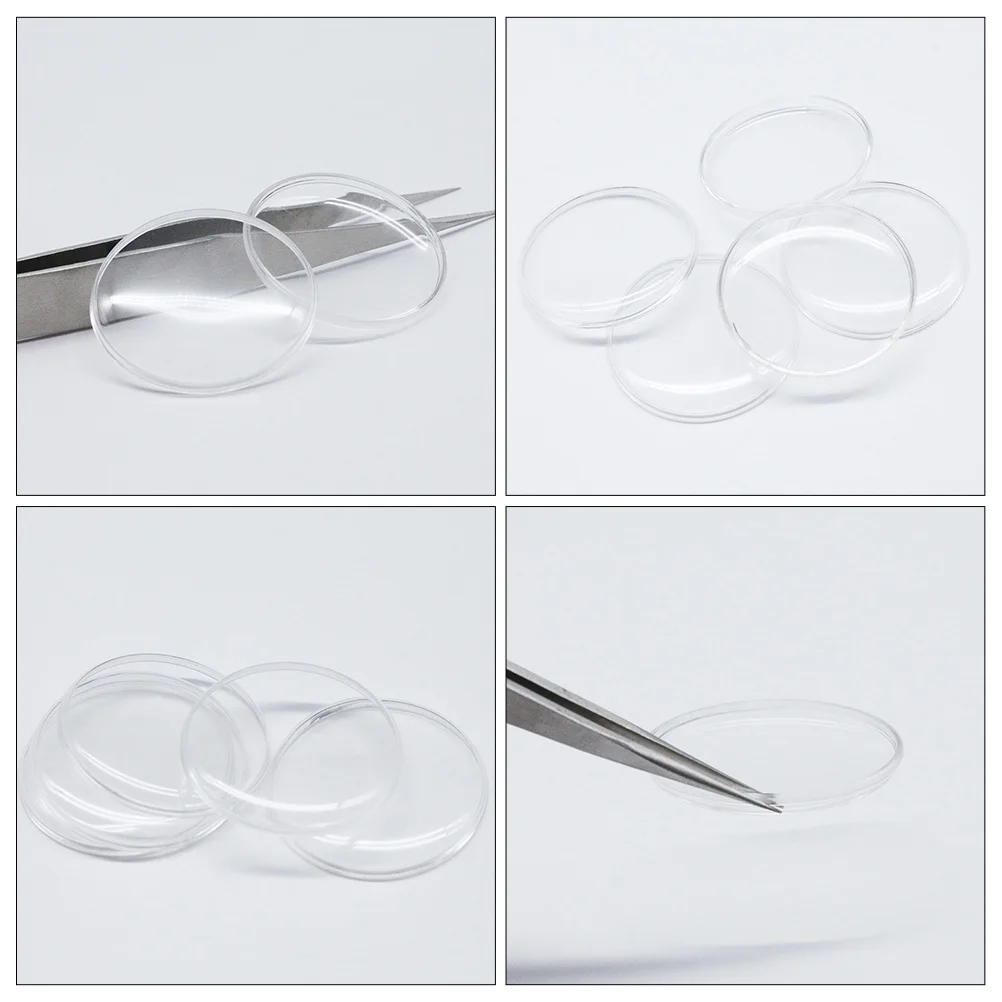 

25pcs Watch Replacement Lids Acrylic Clear Watch Glass Wristwatch Repair Supplies Transparent Lid Protector For Dial