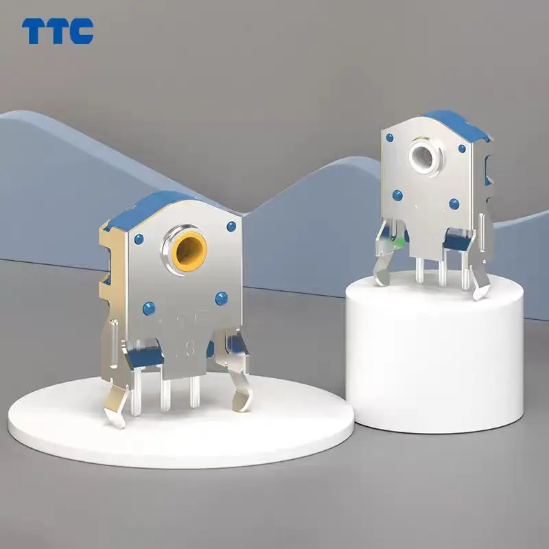TTC Encoder 7/8/9/10/11/12/13/14/15/16mm Rotary Mouse Scroll Gold Wheel Encoder With 1.74mm Hole Mark,20-40g PC Mouse Dustproof