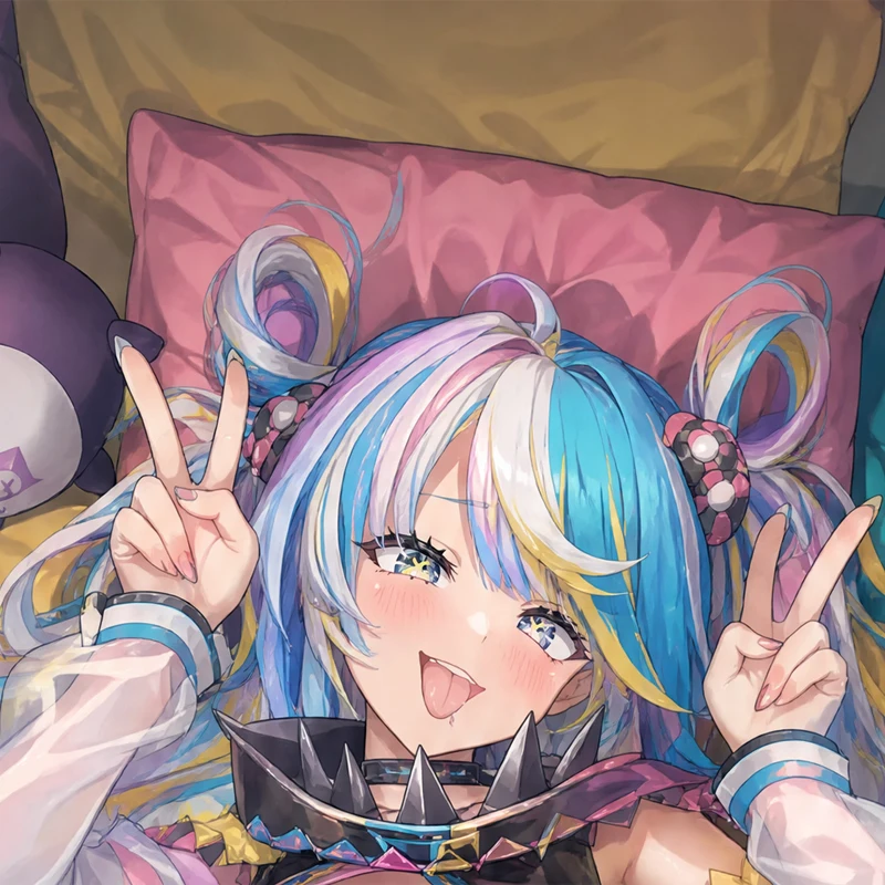 Dakimakura Anime Custom Hakos Baelz Pillow Cover Double-sided Print 2WAY Life-size Pillowcase Gifts