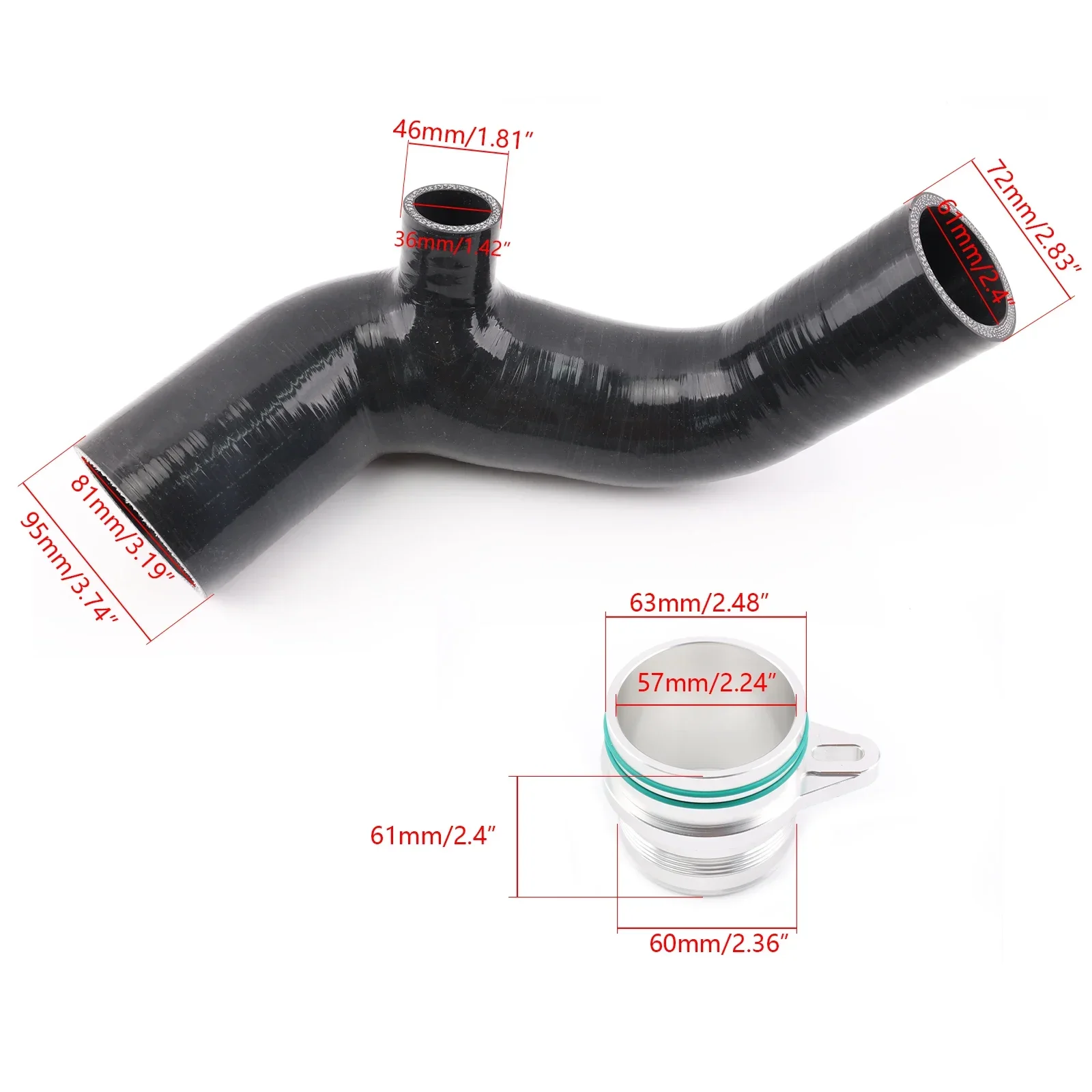 OE replacement F Series Turbo Inlet Pipe Upgrade For BMW 135i 235i 335i 435i M2 N55 3.0T For Hybrid Turbo Version2
