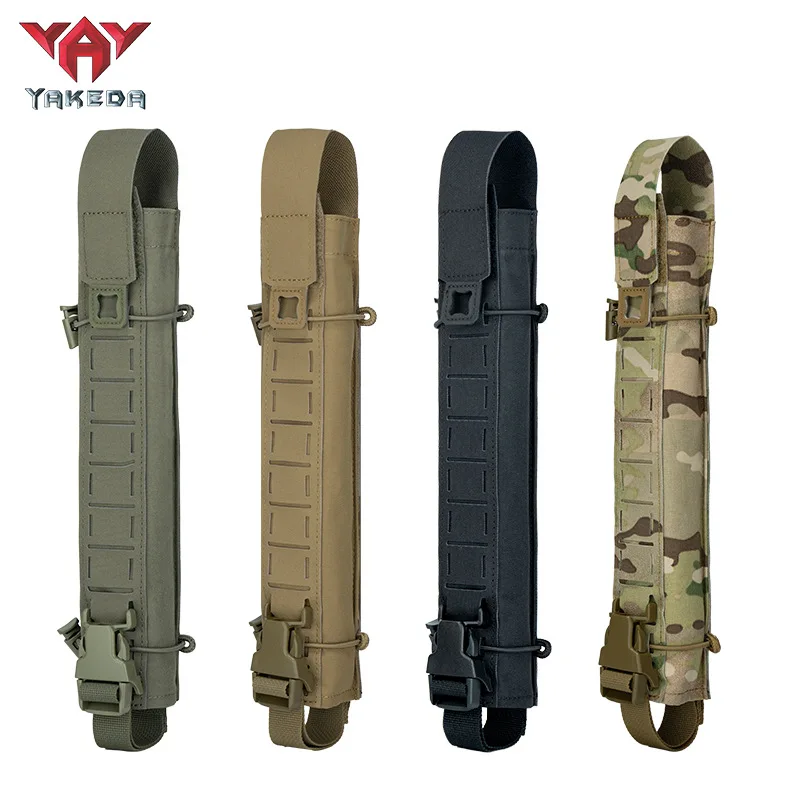 Yakeda C4 Tactical Organizer Pouch, Single-Panel Tool Bag for Crowbar and Hammer, Matte IR-Resistant Tool Kit Bag