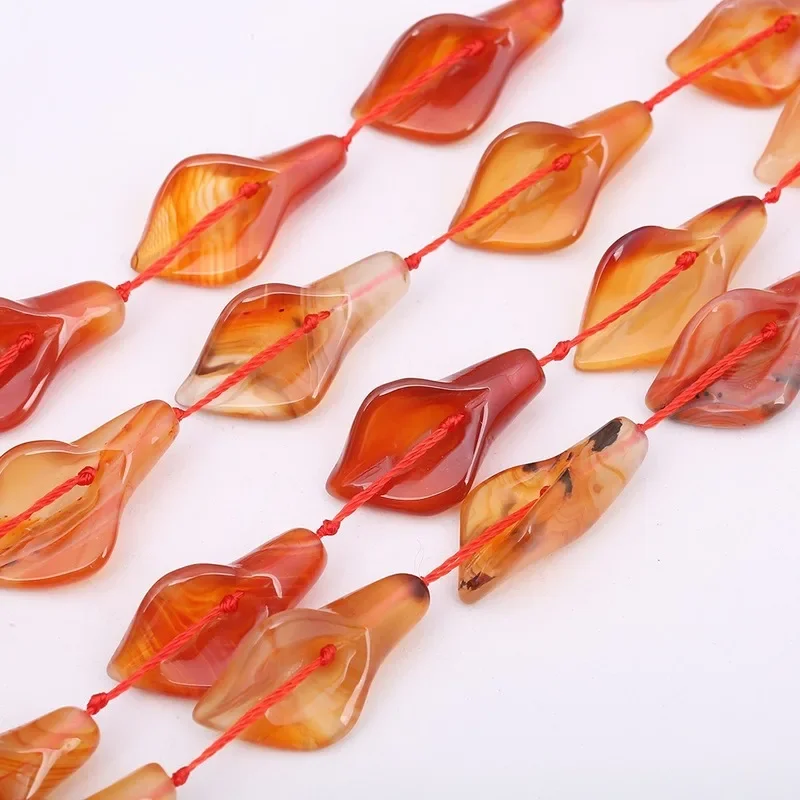 15~35mm Natural Stone Colorful Agate Dongling Sandstone Trumpet-shaped Loose Beads for Jewelry Making DIY Bracelet Necklace 15\