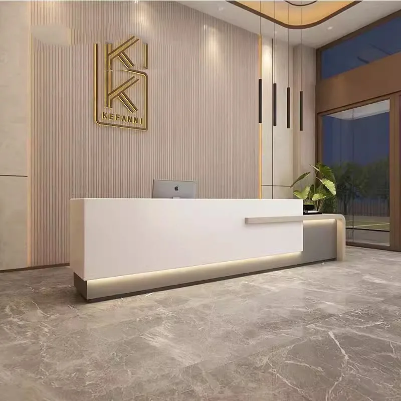 Beauty Reception Desk Modern Siting Bar Salon Office Service Desk Front Cashiers Beauty Scrivania Per Cameretta Furniture