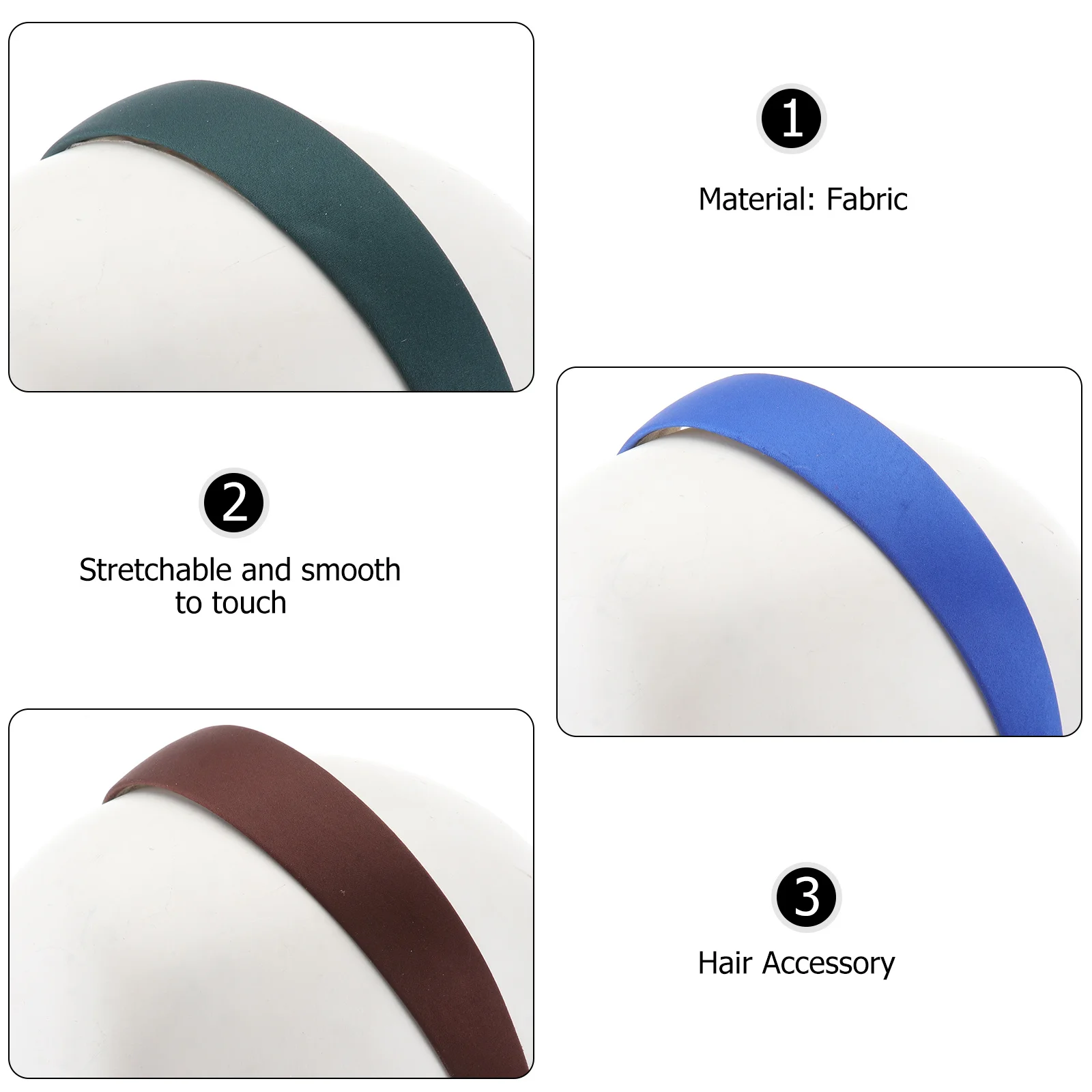 

6 шт., мягкие эластичные тканевые повязки для волос для женщин, элегантный широкий головной убор, аксессуар для волос, модная повязка на голову, повязка для волос