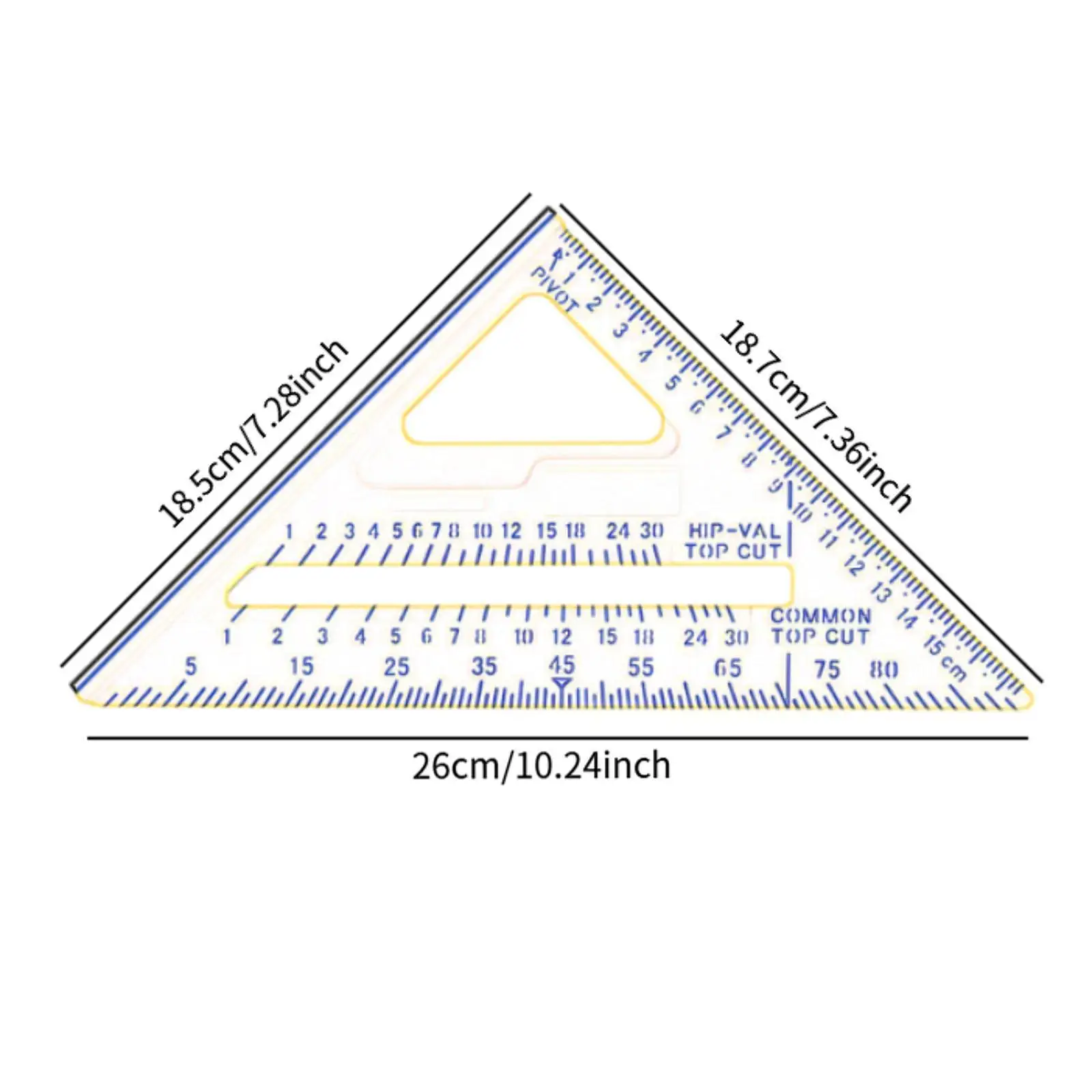 Carpentry Triangle Ruler Protractor Measuring Carpenters Tool for Household Machinist Remodeling Projects Carpenter Workshop