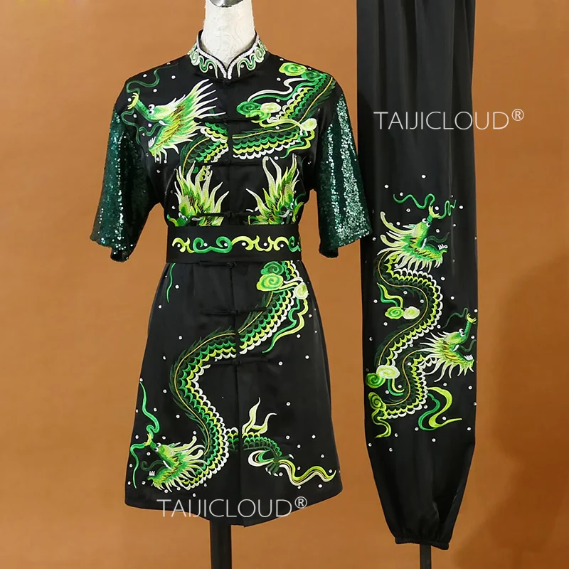 ملابس فنون الدفاع عن النفس مخصصة للرجال والنساء: بدلات الأداء، زي التدريب الكونغ فو، ملابس منافسة الووشو - صنع حسب الطلب