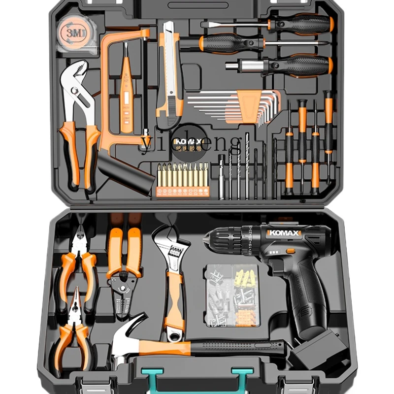 Zws. Daily household lithium battery drill hand tool set Hardware, electrician and woodworking special