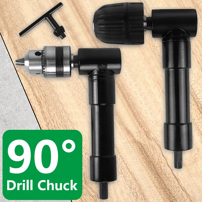 90° Electric Drill Right Angle Corner Tool Extension Fitting Conversion Head Angle Drill Adapter Narrow Space Drilling Tool