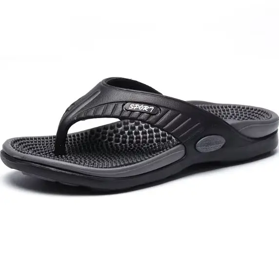 

Мужские массажные тапочки, летние дышащие пляжные сандалии, роскошные тапочки, дышащие шлепанцы больших размеров