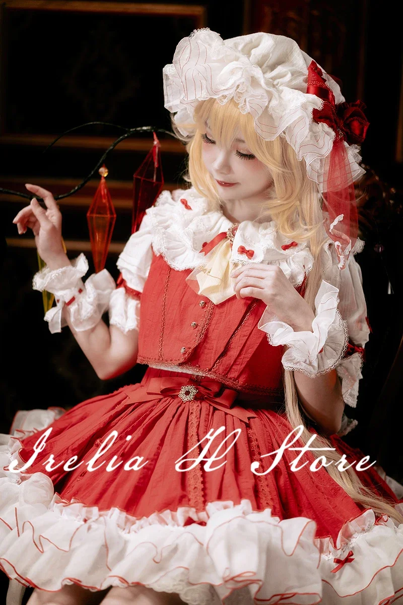 {stock}Irelia H Store Flandre Touhou Project cosplay Flandre Scarlet cosplay costume dress female Limited Edition