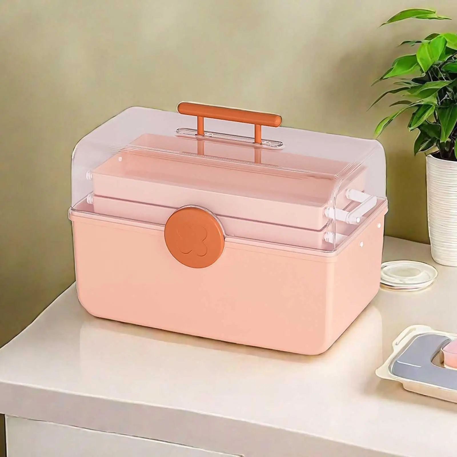 First Aid Case Box Emergency Container 3 Layer Multifunctional Household Storage Box Storage Case for Closet Travel Dorm