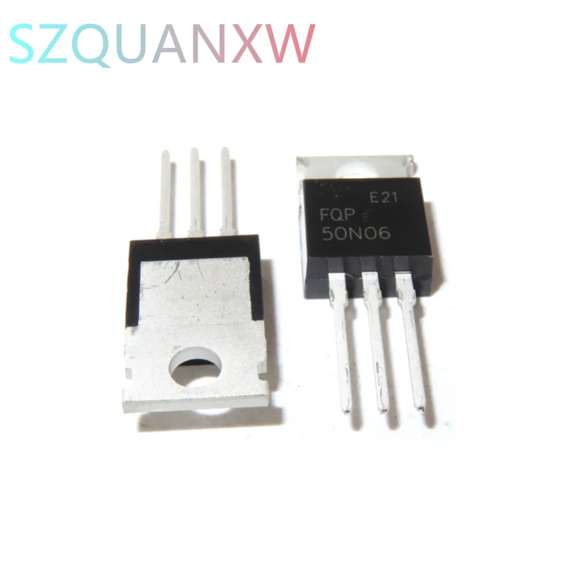 10pcs FQP50N06 TO220 RFP50N06 50N06 50A 600V MOSFET TO-220 N-channel Original