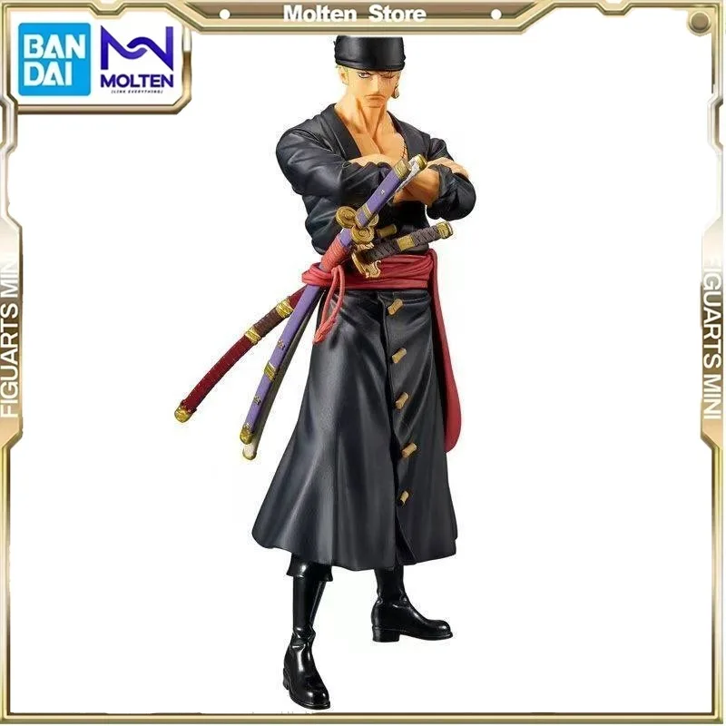 

Оригинальная фигурка Bandai ONE PIECE Ророноа Зоро, коллекционная модель, игрушка, подарок на день рождения для детей