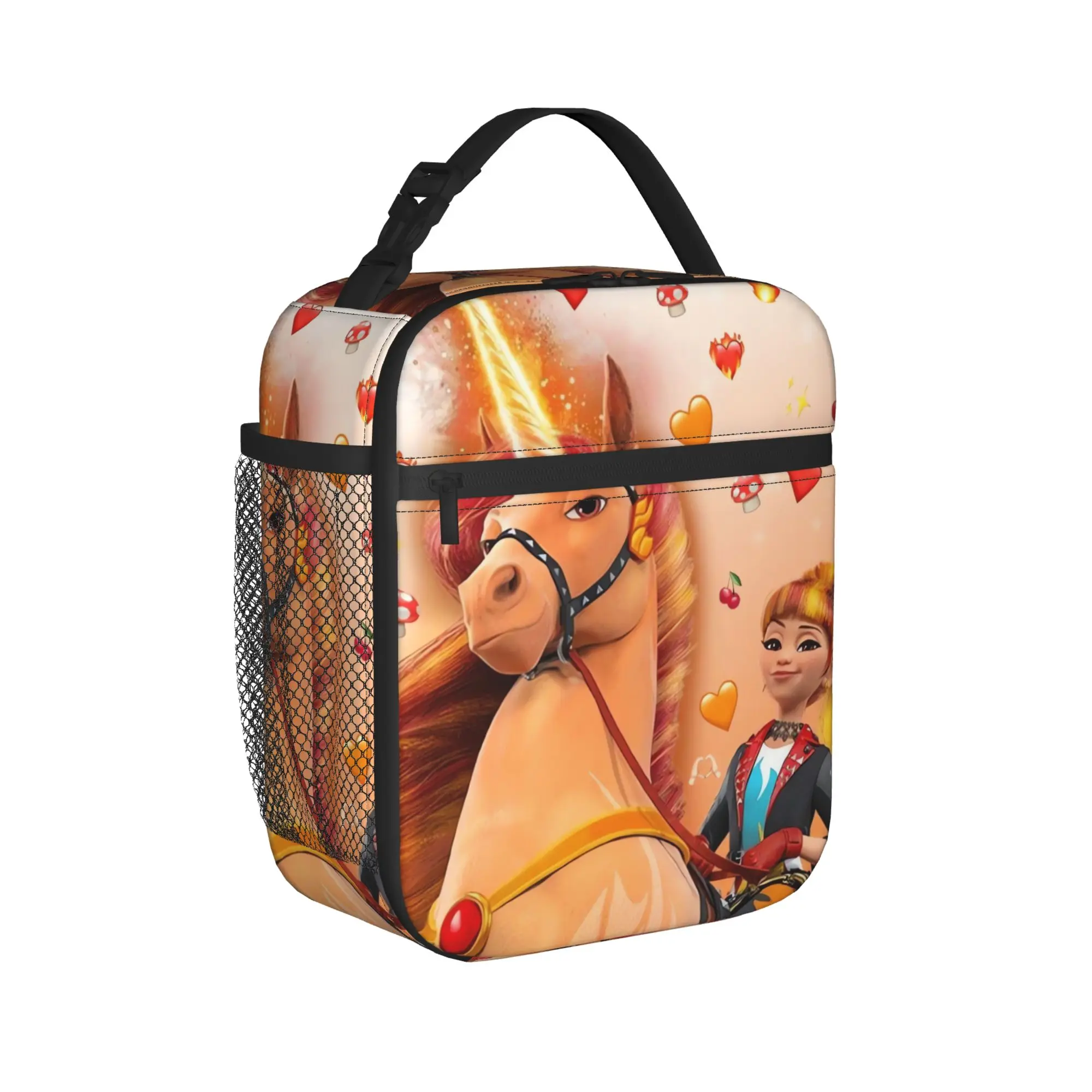 Unicorn Academy Lunch Bag Portable Insulated Lunch Box Women Outdoor Picnic Designer Cooler Bag Fun Oxford Thermal Tote Handbags