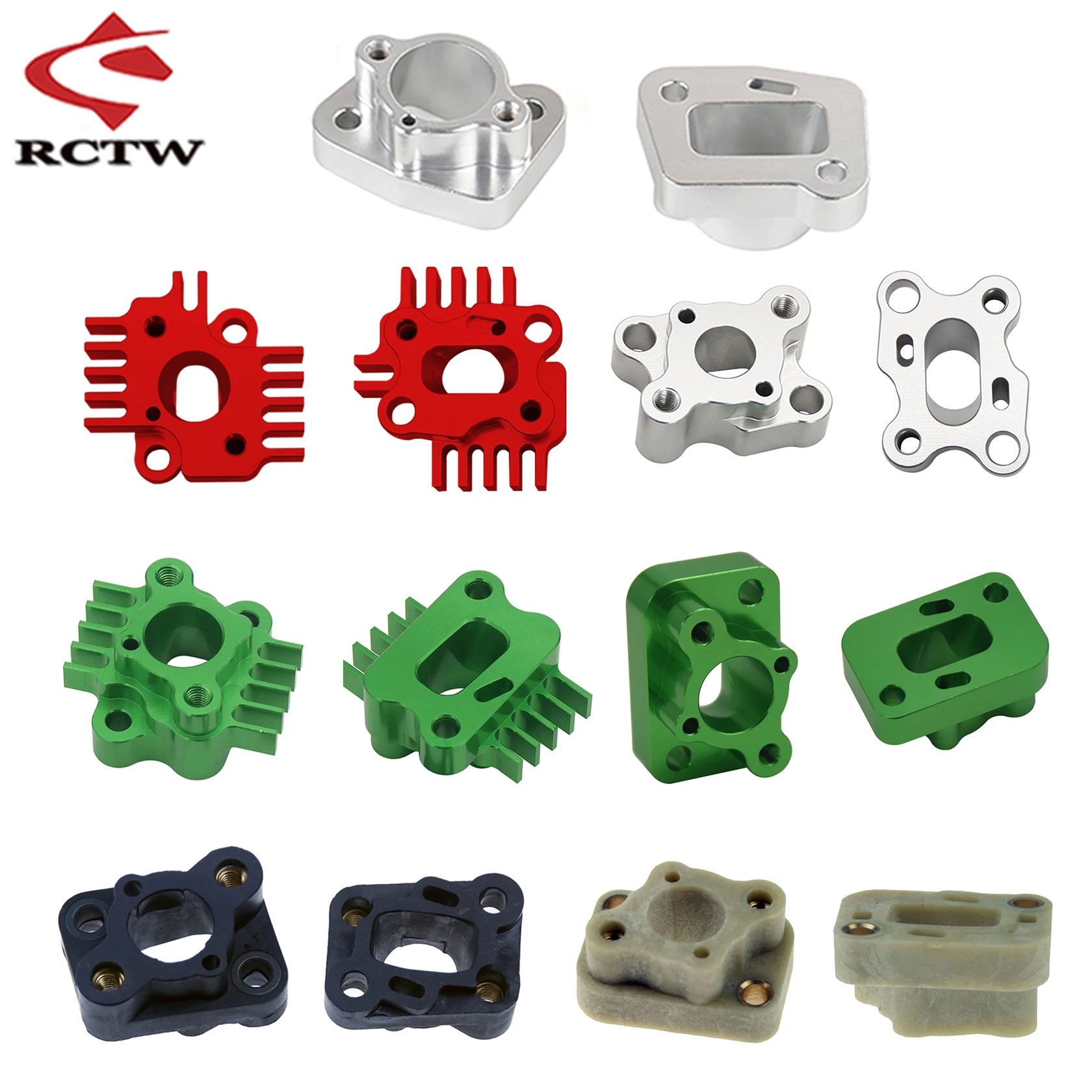 1PC Alloy Intake Manifold Kit Fit 23cc-71cc Engines for 1/5 HPI ROFUN ROVAN KM BAJA LT FG GoPed RedCat MCD REDCAT Ql DTT FID