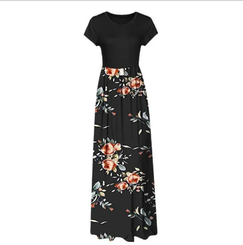 Floral Long Dress for Women Summer Clothing Vestidos de Mujer Casual Elegante Evening Dresses Vestidos Para Mujer Robe Femme