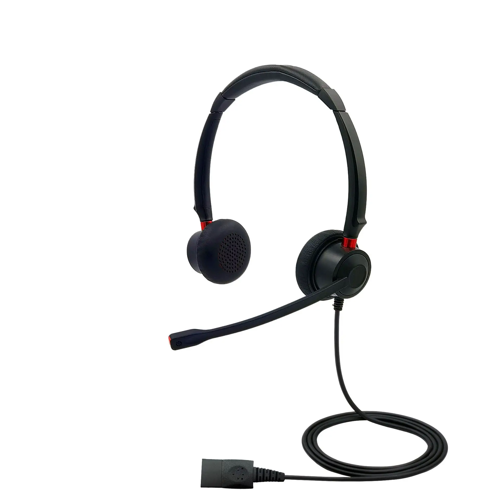 Wholesale phone headphones with USB plug, microphone headphones for call center use