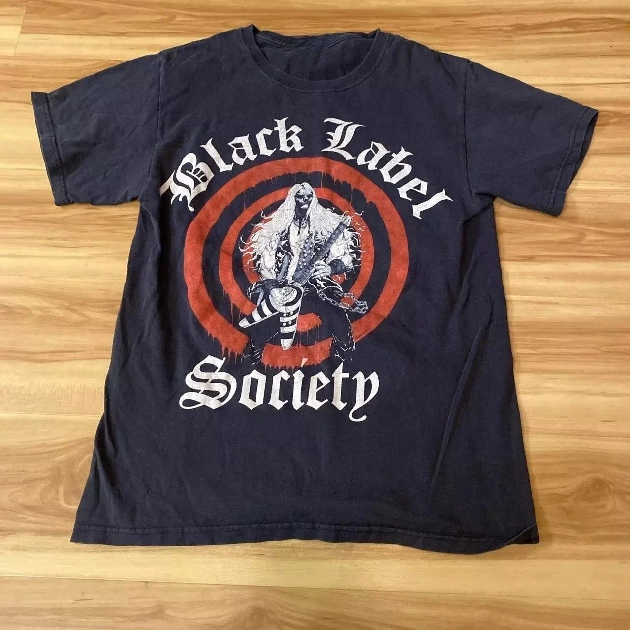

2009 Black Label Society Band Black Shirt American Singer T-shirt Men Fashion Street Hip-hop Rock Short-sleeved Women Cotton Top