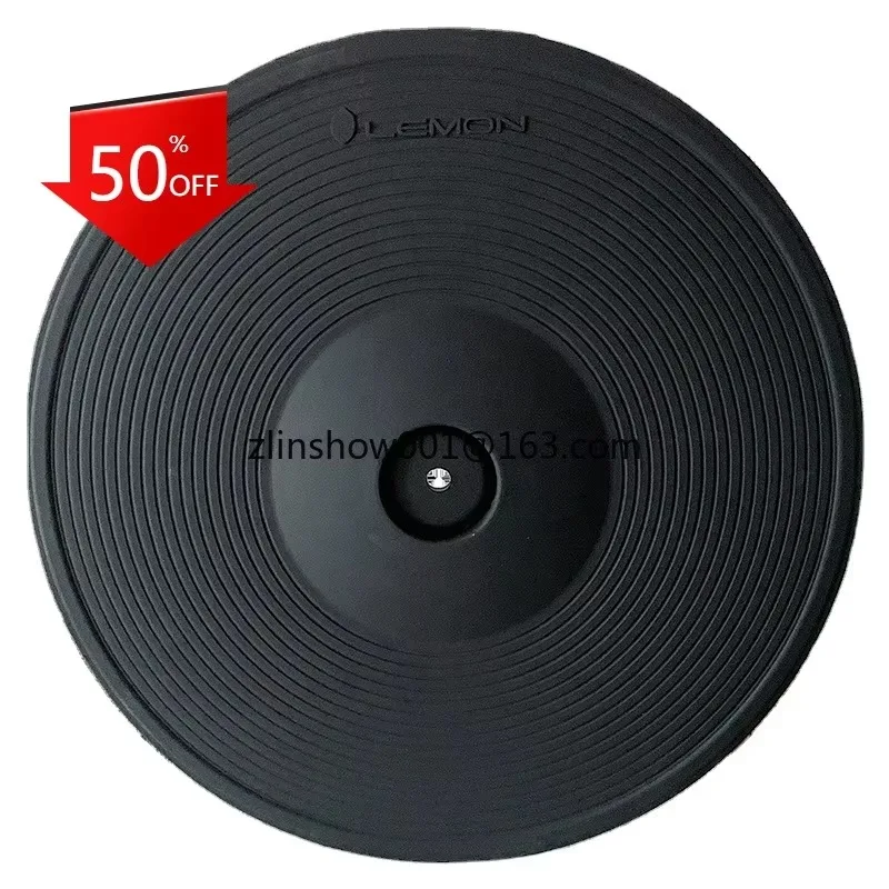 15 Inch Dual Triple‑Zone Electronic Cymbal Pad Sensitive Trigger Percussion Part For E‑Drum Kit Drumming Practice Performance
