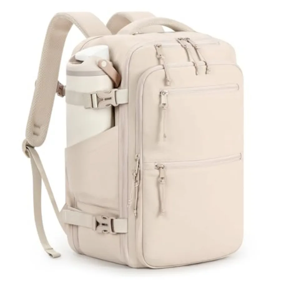 

mibasies 30L Travel Backpack for Women and Men: Carry On Luggage Flight Approved, TSA Laptop Backpack with Water Bottle Pocket,