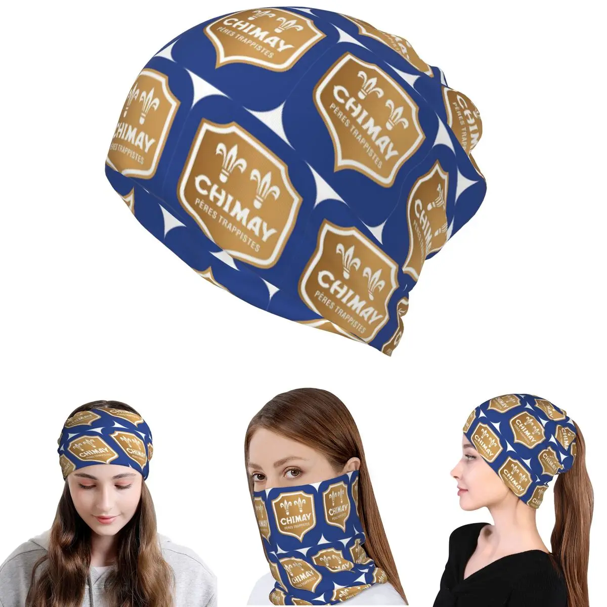 Chimay Logo Bandana Neck Cover Mask Scarf Multifunction Headband Beanies Hat for Men Women Adult All Season