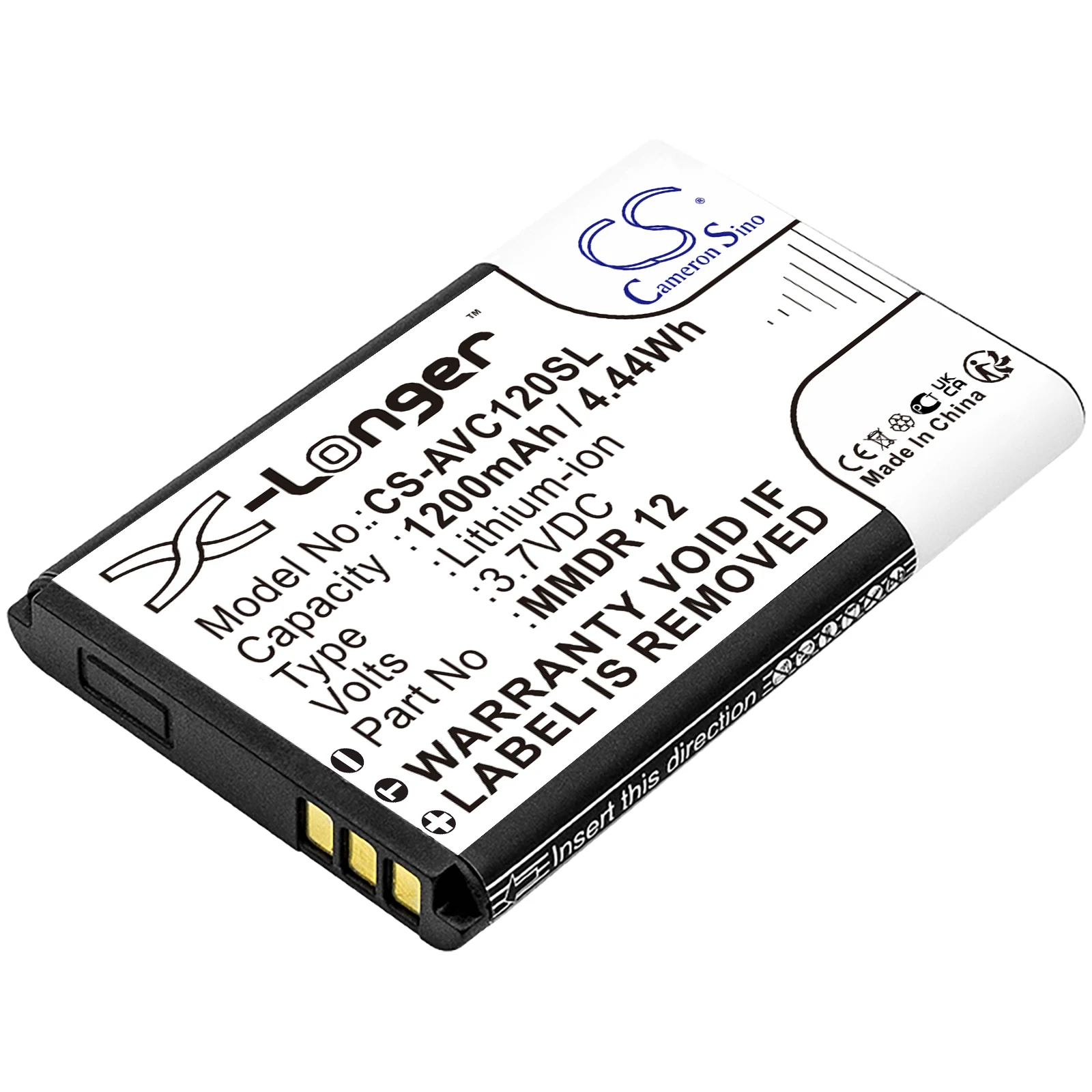 

Battery MMDR 12 for Avus C22,S62,V2, for Emporia/Evolveo/First Telme/NAVON C120,EP-500,1925-1, BT60, for TELMI C121