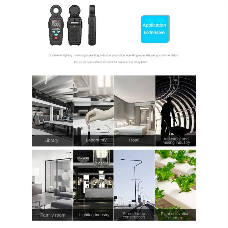 

AB06 LM610 Digital Illuminance Meter Photometer Luminosity Detector Illuminance Measuring Instrument