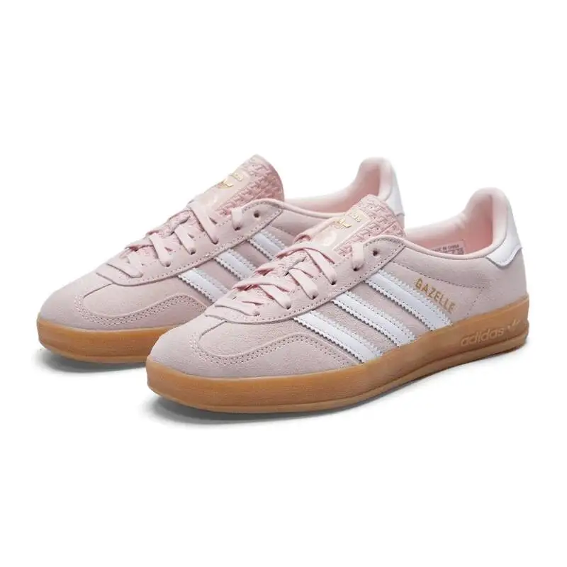 Adidas Originals German Training Women's Pink Low-Top Sneakers Retro Casual Sports Shoes