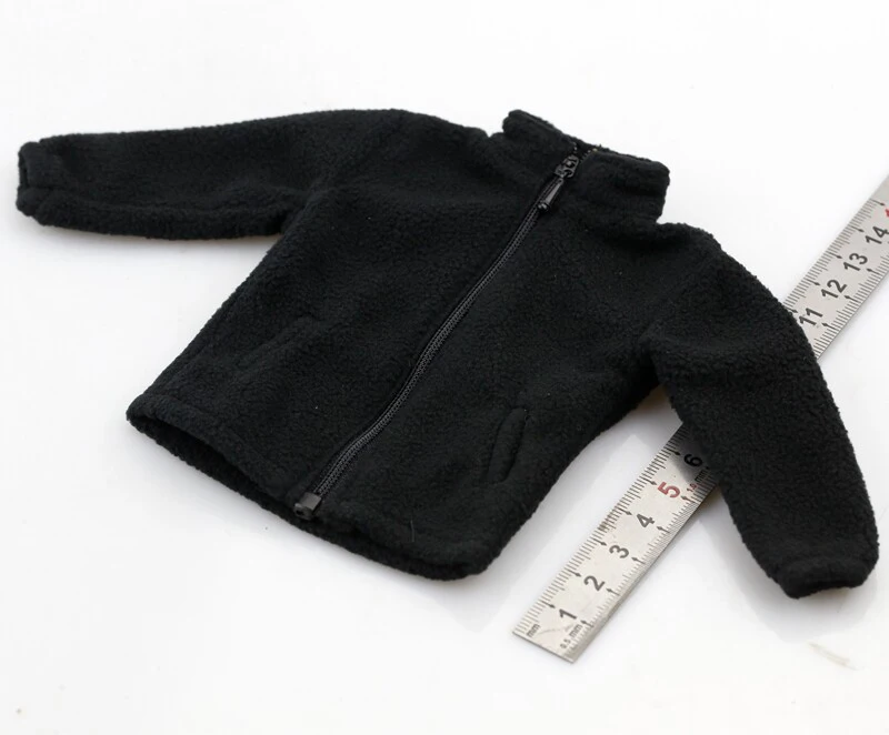 

Мужская флисовая куртка в масштабе 1/6 с молнией, модель с высоким воротником для 12-дюймовых фигурок и кукол.