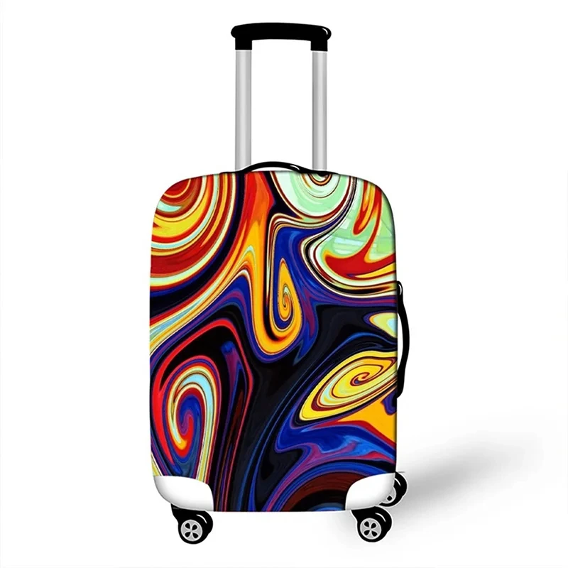 Geometry Pattern Luggage Dust Cover Thicken Elasticity Luggage Protctive Cover for 19-32 Inch Suitcase Cover Travel Accessories