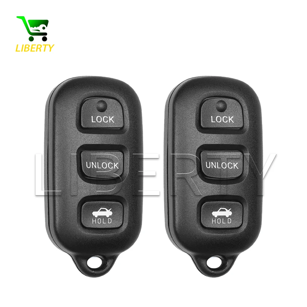 2 Pieces For 2002 2003 2004 2005 2006 Toyota Camry Pontiac Vibe Car Remote Keyless Entry Key Fob FCC ID GQ43VT14T Remote Keys