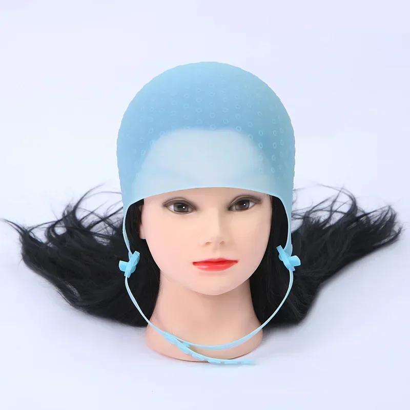 Bonnet de coloration des cheveux en silicone pour barbier professionnel, capuchon à reflets, chapeau de embaupour cheveux, outils de coiffure pour salon de beauté