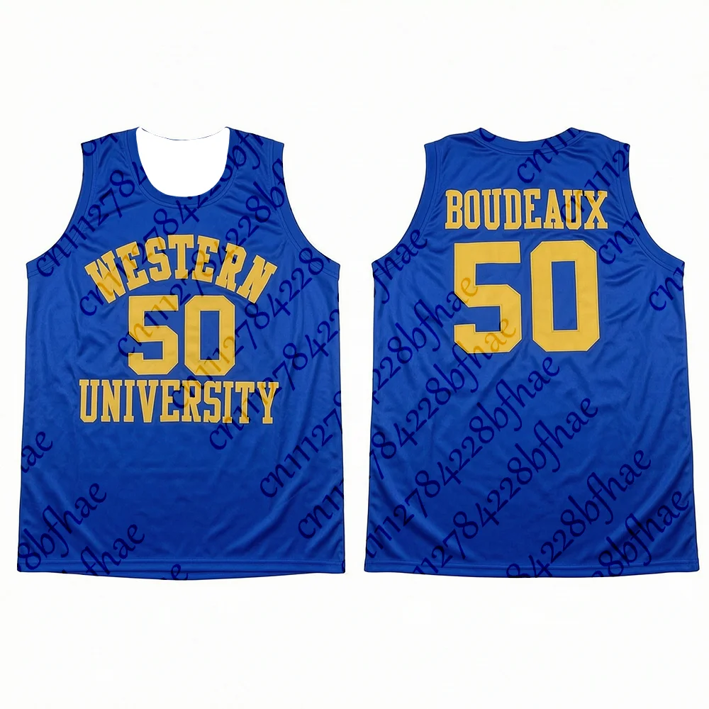 Unisex Blue Chips Western University Movie Basketball Jersey Retro Breathable Athletic Sport Top for Men And Women Children