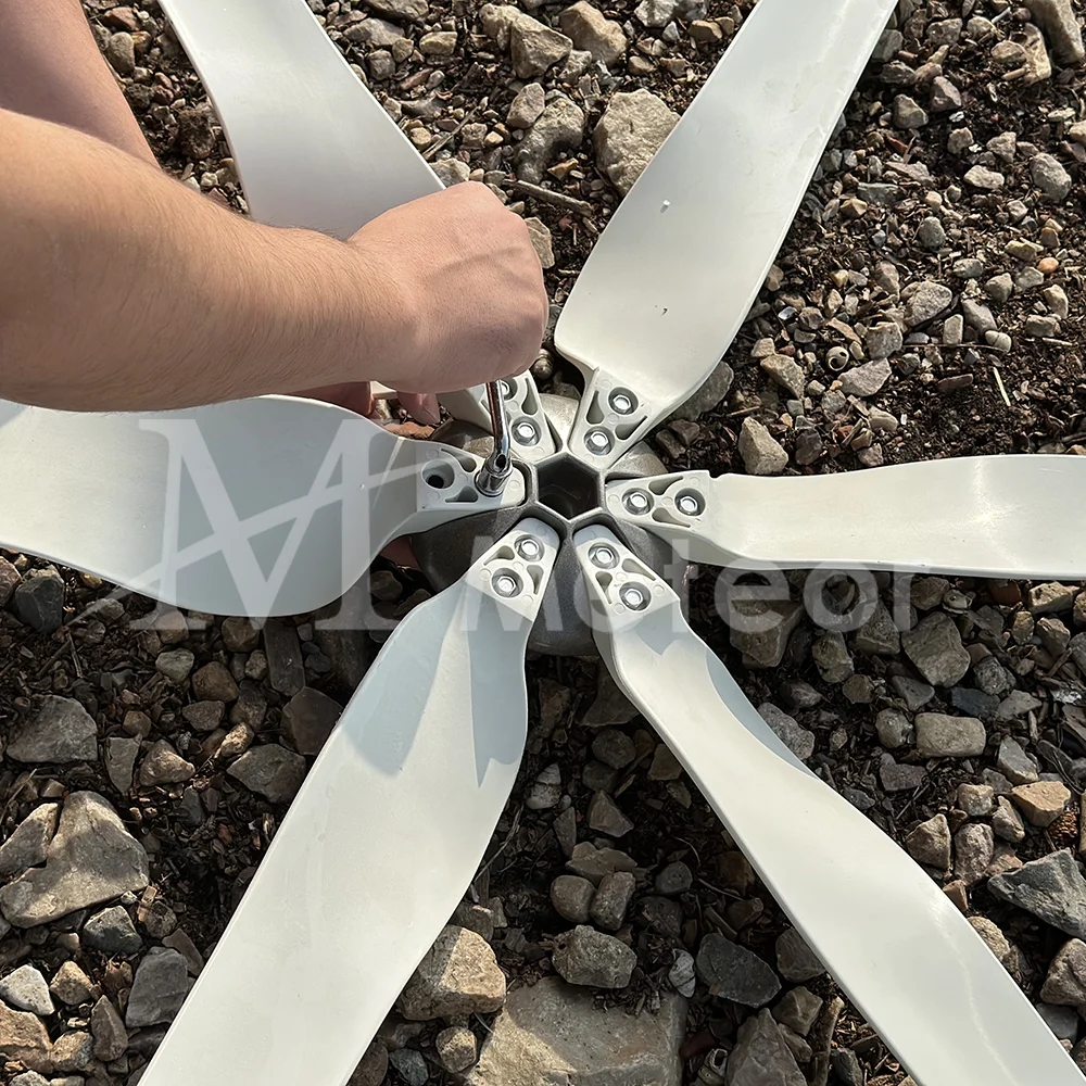 Nylon Wind Turbine Blades 580mm 810mm For Horizontal Wind Turbine Generator Windmill High Strength DIY Blades With Hub And Hood