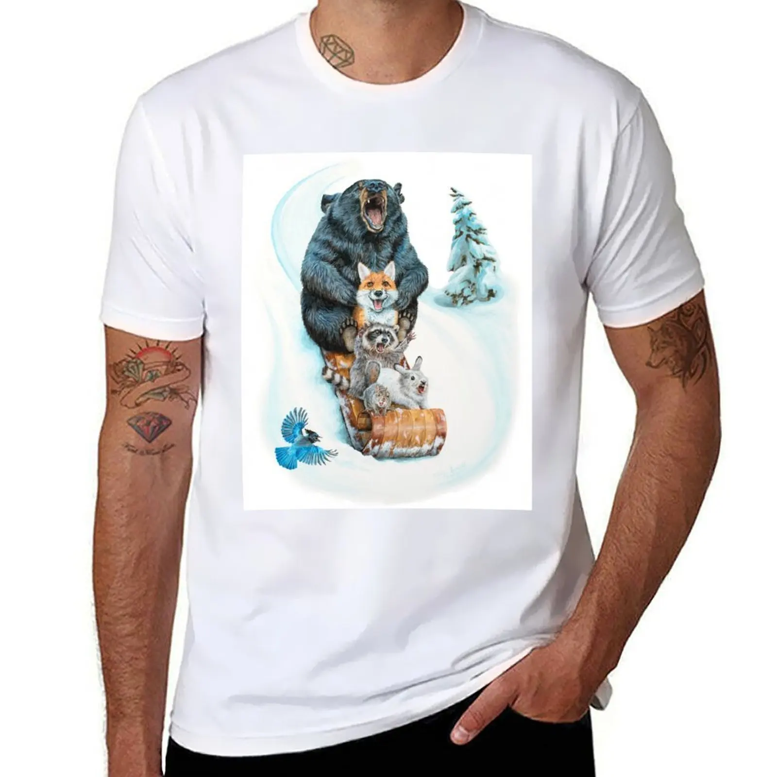 Camiseta The Big Hill by Holly Simental, camisetas para hombre con gráfico vintage, camisetas de marca de lujo de alta calidad