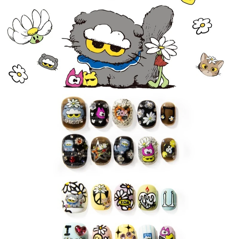 فن الأظافر، ارتداء الأظافر/درع مصنوع يدويًا عالي الجودة/نفس النمط للرجال والنساء #1