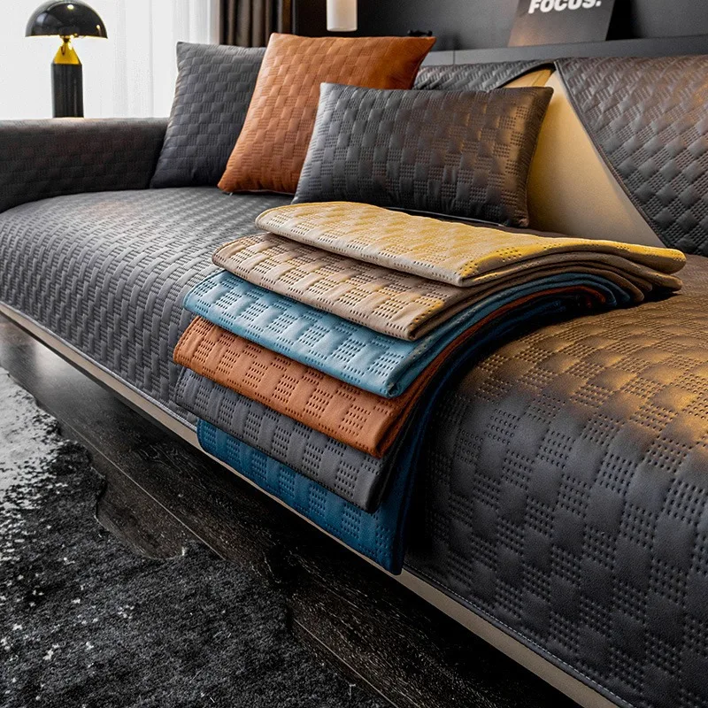 

Новый роскошный кожаный чехол для дивана, водонепроницаемый, защищающий от мочи, из высококачественной технологичной ткани, простой современный дизайн, универсальный для всех сезонов.