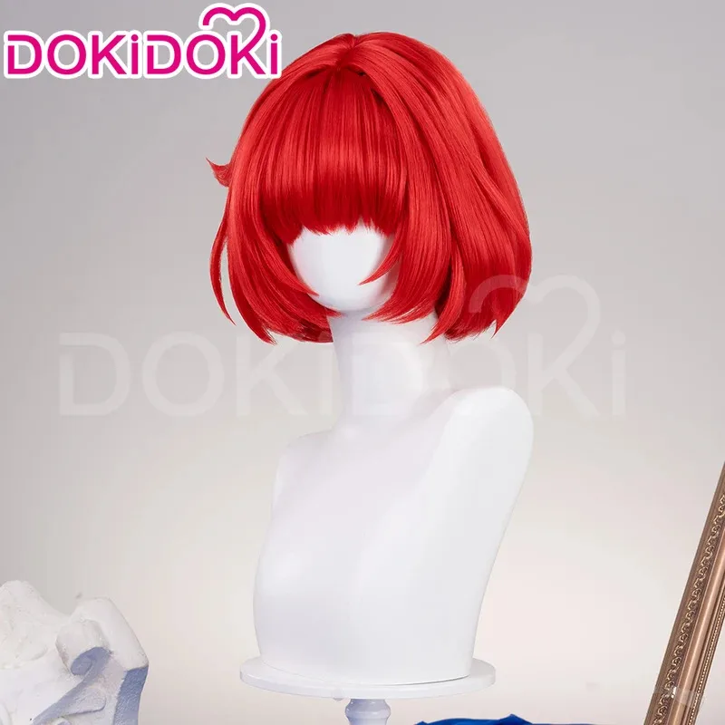 

New Model IN STOCK Game Honkai: Star Rail DokiDoki HSR Women Cute 35Cm Red Tribios Tribbie Cosplay Free Wig