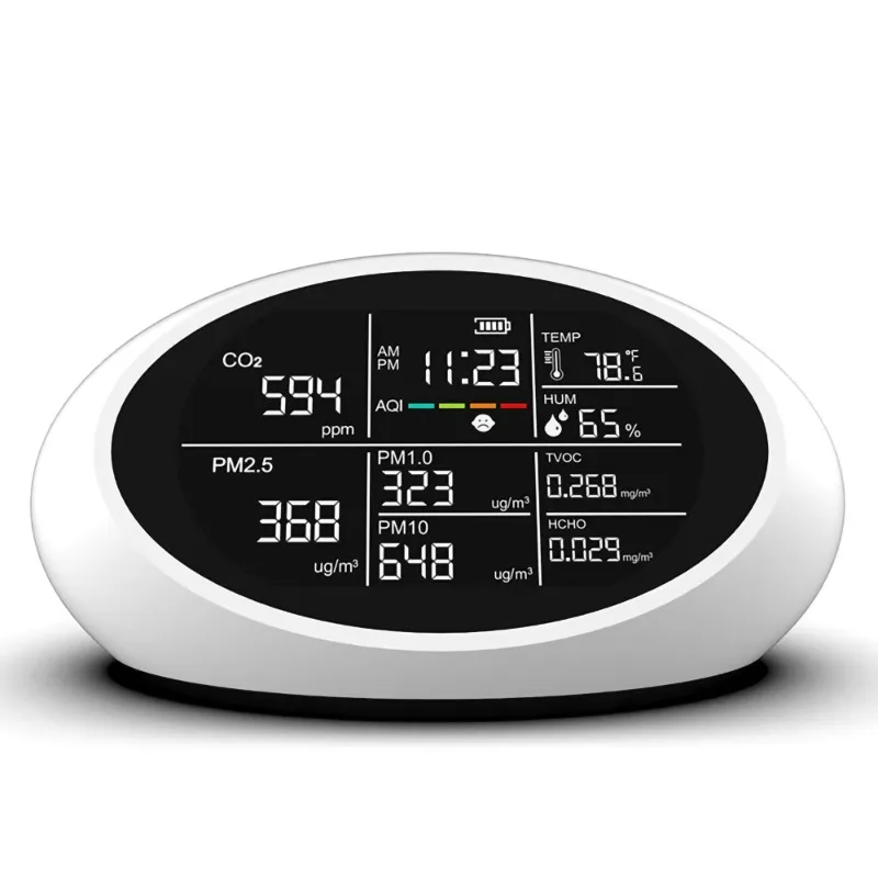 

Multifunctional Air Quality PM2.5/PM10/PM1.0/CO2/AQI/HCHO/TVOC
