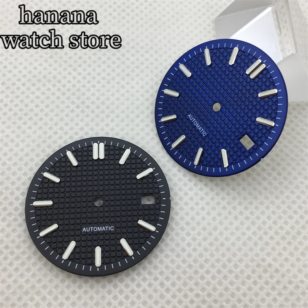 قرص أسود وأبيض مقاس 31 ملم لتناسب NH35 NH36 ETA 28362824   ميوتا 8205/8215/821A لؤلؤة 2813/3804 نافذة تاريخ الحركة علامة مؤشر فضية