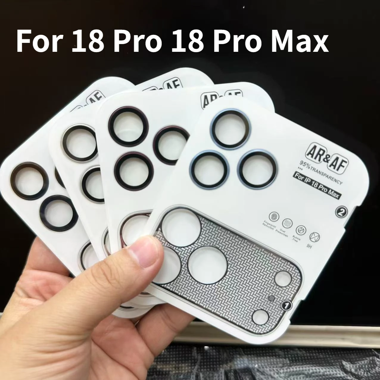 AR HD Camera Lens Protector for iPhone 18 Pro/18 pro Max - Tempered Glass Anti-Scratch Anti-Fingerprint Full Coverage Film