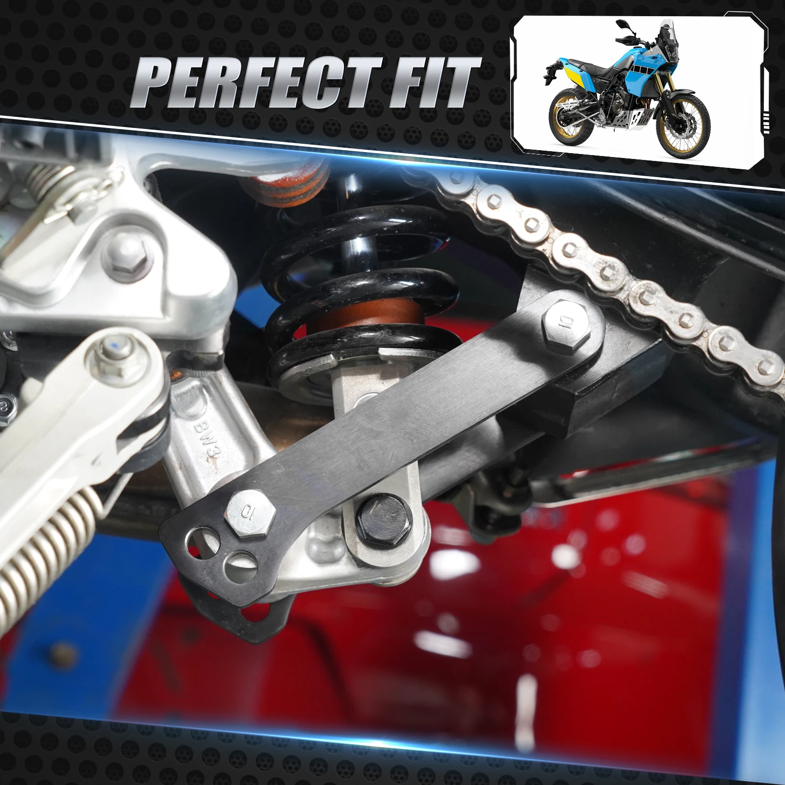 Para Yamaha Tenere 700 XTZ 700 2019-2024 suspensión descenso 18/30 MM elevación 12MM enlaces Rally Edition 2020 2021 2022 2023 2024