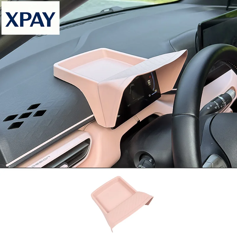 

New For BYD Seagull&Dolphin MINI 2023-2025 Instrument Screen Sunshade TPE Rear Storage Box Anti-glare Car Modification Supplies